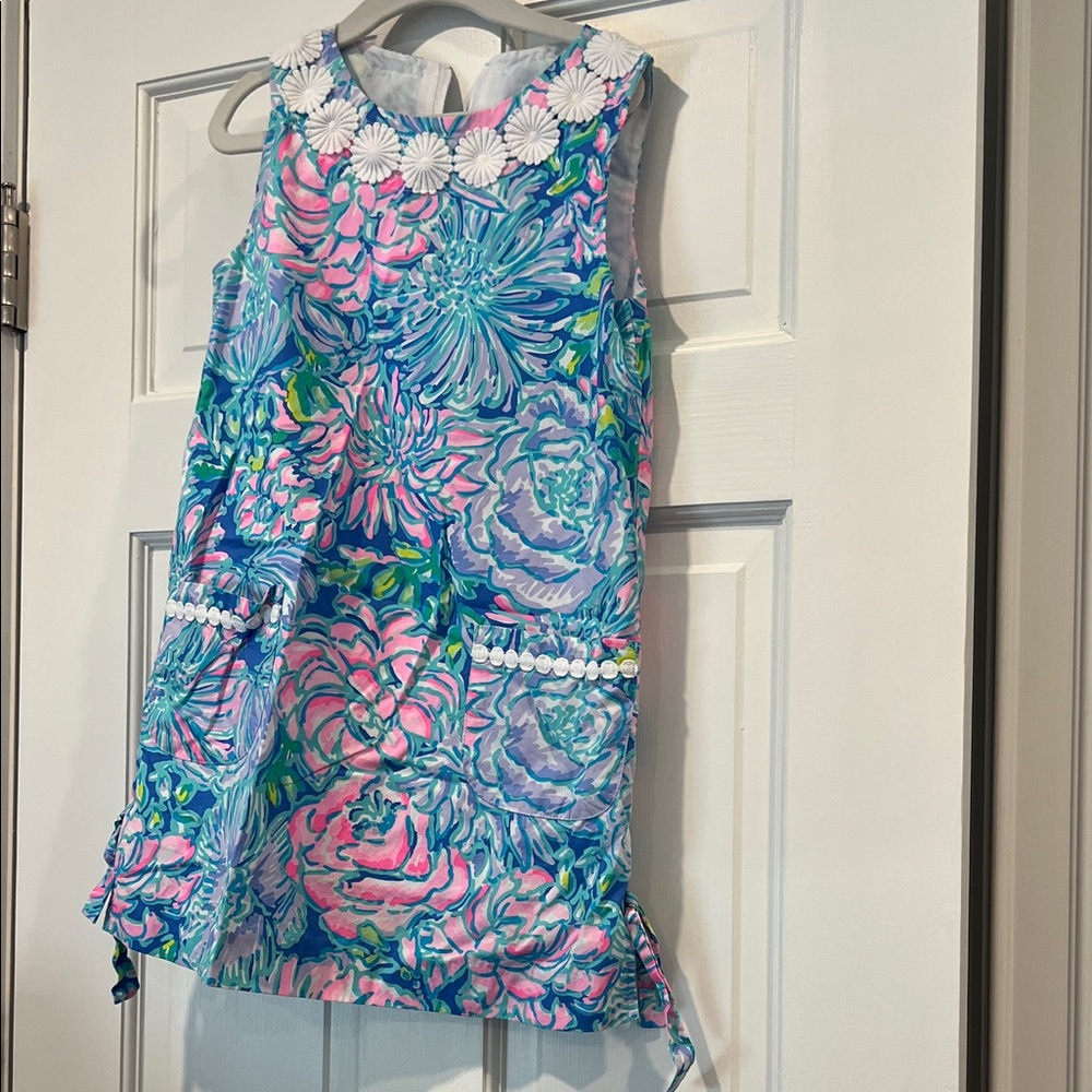 Lilly Pulitzer Kids Dress in Blue and Pink Floral